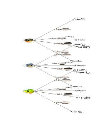Umbrella Rig with 4 Leaves for Boat Trolling Freshwater/saltwater A Rig  Fishing Lure Fishing Rig Set for Trout Bass Perch