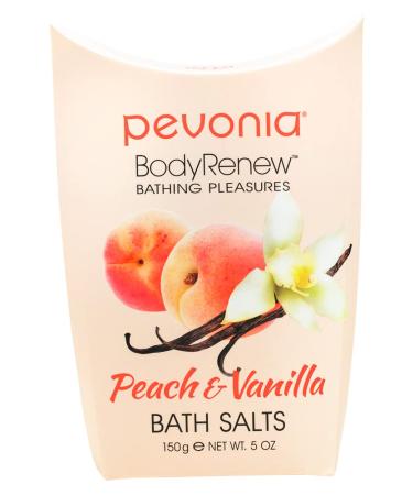 Pevonia BodyRenew Bath Salts  Peach & Vanilla  5 oz