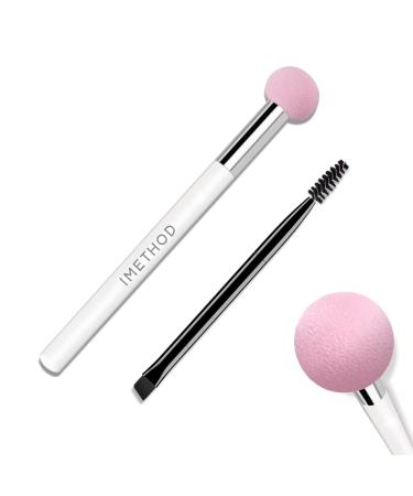 iMethod Makeup Sponge - Sponge Applicator for Eyebrow Stencil Kit & Eyebrow Stamp  Beauty Blender Sponge for Cream  Powder  Liquid