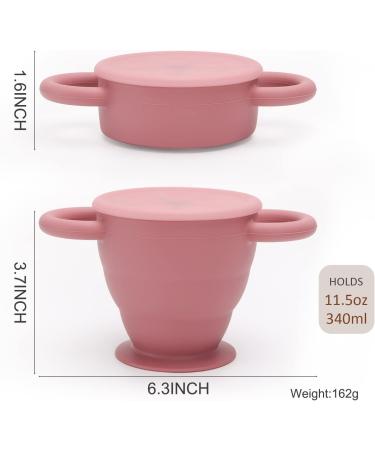 Dilovely Silicone Snack Cups for Toddlers, Kids Snack Containers