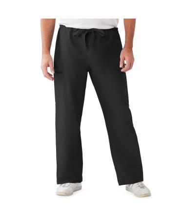 PerforMAX Unisex Elastic Waist Scrub Pants, Size M Regular Inseam