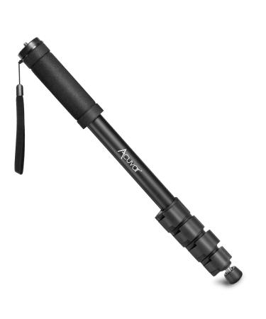 Acuvar 62" Inch Monopod with Integrated Safety Strap and 4 Section Extending Pole for All Digital Cameras, DSLR, Mirrorless, Compact Cameras 2) 62" Monopod