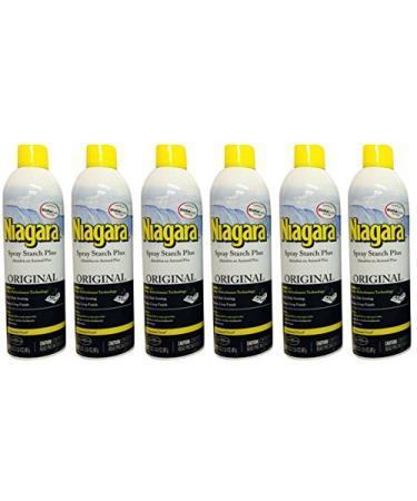 Niagara Spray Starch (22 Oz, 6 Pack) Trigger Pump Liquid Starch for  Ironing, Non-Aerosol Spray on Starch, Reduces Ironing Time, No Flaking,  Sticking