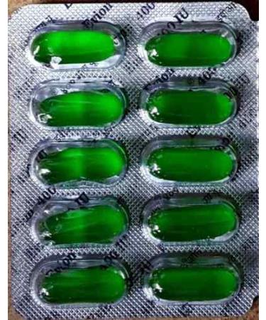 50 Evion Capsules Vitamin E for Glowing Face,Strong Hair,Acne,Nails, Glowing Skin 400mg
