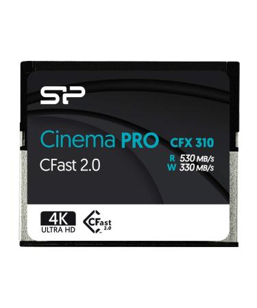 Silicon Power 128GB CFast2.0 CinemaPro CFX310 Memory Card, 3500X and up to 530MB/s Read, MLC, for Blackmagic URSA Mini, Canon XC10/1D X Mark II and More 128GB 3500X / 128GB