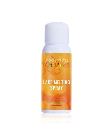 wodemate Lace Melting and Holding Spray 120ml  Extreme hold Fast Drying No Residue Strong Natural Finishing Hold with Control 4.2oz for Hairpiece Closure& Frontal &Toupee Systems Transparent Washable