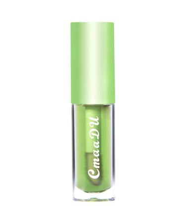 SUMEITANG Color Changing Lip Gloss Moisturizing Lip Oil Gloss Transparent Plumping Lip Oil Hydrating Lip Glow Oil Tinted for Nourishing Repairing Lip Lines and Prevents Dry Cracked Lips(Green Apple)