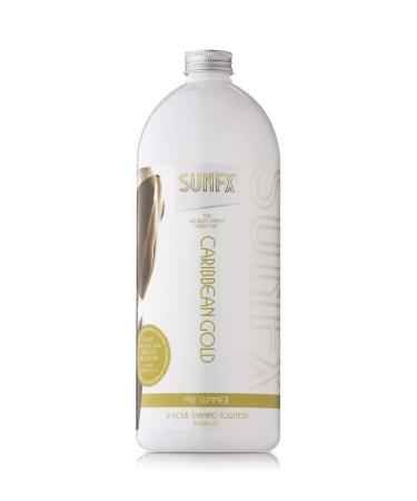 SunFX Caribbean Rapid - All Natural Spray Tanning Solution(1L/33.8 fl oz  MID SUMMER) 1L/33.8 Fl Oz MID SUMMER