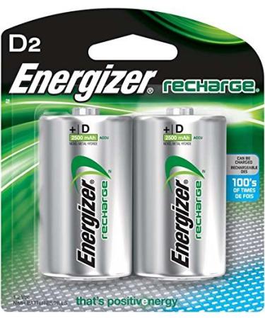 Energizer Rechargeable Batteries D 2-Count (Pack of 3 (2 ct each))