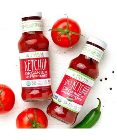 Primal Kitchen Organic and Unsweetened Ketchup - Condiments