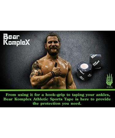 Bear Komplex Athletic Sports Thumb Tape, Premium Adhesive Wrap, 5 cm Tape  for at-Home Workouts, Sweatproof, Breathable, and Non-Slip for Lifting, and