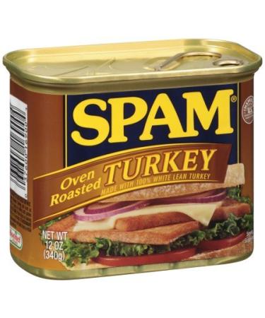 Spam Oven Roasted Turkey Luncheon Meat 12 oz ( Pack of 4 )