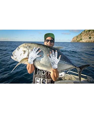  Riverruns UPF 50+ Fingerless Fishing Gloves- Fishing Sun  Gloves- UV Protection Gloves Men And Women Fishing