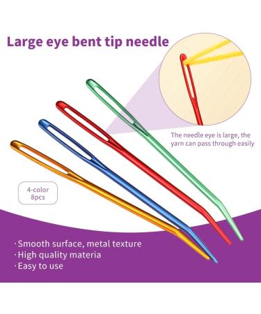 45 Pcs Plastic Large Eye Sewing Needles, Plastic Sewing Needles