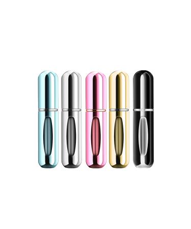 Yamadura Portable Mini Refillable Perfume Atomizer Bottle Spray, Scent Pump  Case for Travel (5ml, 4 Pack) 4