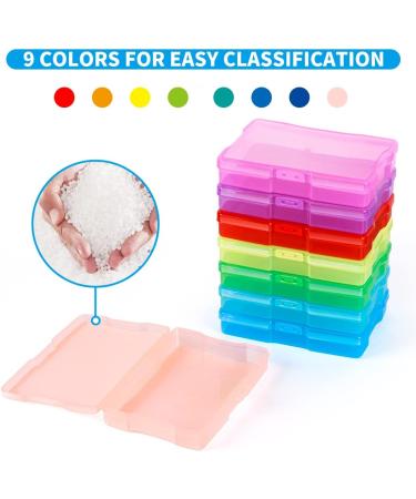 Gaevenwin Large Photo Case 4x6 Seed Craft Organizer Storage Box with 16  Inner Cases Colorful Portable Box for Photo Stickers Craft Seed