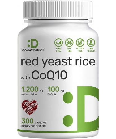 Red Yeast Rice 1500mg, 180 Capsules, Support Healthy Internal Circulation & Promote Blood Circulation, No Citrinin - Premium Red Yeast Rice Capsules