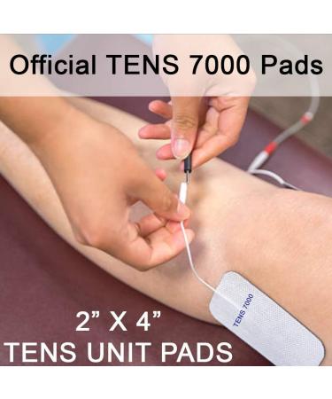 TENS 7000 Official TENS Unit Electrode Pads - 48 Pack, Premium Quality OTC  TENS Unit Replacement Pads, 2 X 2 - TENS Unit Pads Compatible with Most