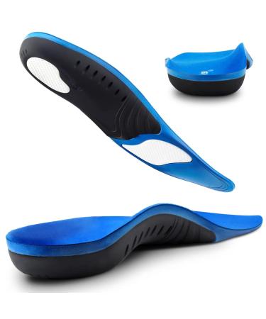Plantar Fasciitis Insoles, High Arch Support Shoe Inserts Men Women, Orthotics Gel Running Insoles for Flat Feet - Arch Pain - Pronation - Metatarsalgia Pain Relief Heavy Duty Support M(Men 8.5-10/Women 9.5-11)