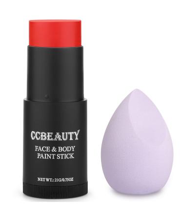 CCbeauty Red Eye Black Stick Matte Cream Red Face Paint Blush Stick for  Cheeks Eyes and Lips Makeup Waterproof Long Lasting Easy to Use  Cruelty-Free 04 Mini Red