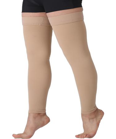 TOFLY Thigh High Compression Stockings Opaque 1 Pair Firm Support