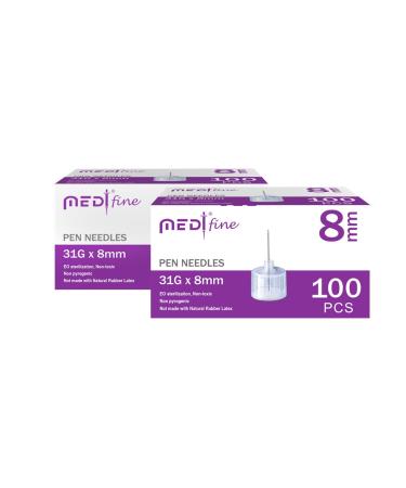 MedtFine Pen Needles 31g 5mm 100 Ct. for Glucose Care