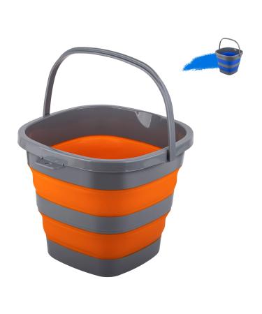 Tiawudi 2 Pack Collapsible Sink with 2.25 Gal / 8.5L Each Wash Basin for  Washing Dishes, Camping, Hiking and Home Orange and Yellow