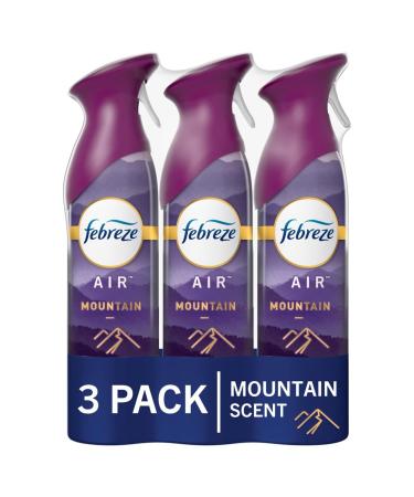 Febreze Air Effects Mountain Scent Air Freshener, 8.8 oz. Can, Pack of 3 Mountain Scent, 3 Pack