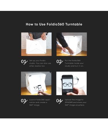Foldio360 Turntable, 360-degree Product Images with Simple Operation