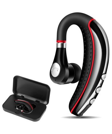 Bluetooth Headset with Microphone,48Hrs V5.3 Handsfree Wireless Headset  Bluetooth Earpiece for Cell Phone/Business/Office/Driving/Trucker Driver,Bluetooth  Headphones Earbuds for iPhone Android Samsung Black