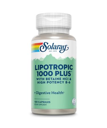 Solaray Lipotropic 1000 Plus Vitamin Capsules 100 Count 100ct