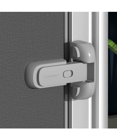 ROLUDRUL Freezer Door Lock for Kids - Refrigerator Fridge Door Lock,Child Proof Fridge Freezer Door Lock Apply to Max 1(25mm) Sealing Strip for Toddlers and