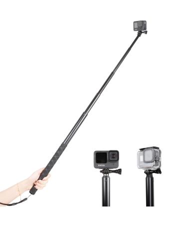 79inch Long Selfie Stick for GoPro 11 10 9 8 7 6 5 Blcak 4 Silver Go Pro Max Session, DJI Osmo Action 2,AKASO,Insta360 One R Cameras, 45-200cm Extendable Pole Monopod