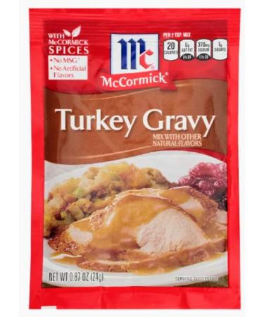 6 McCormick Turkey gravy