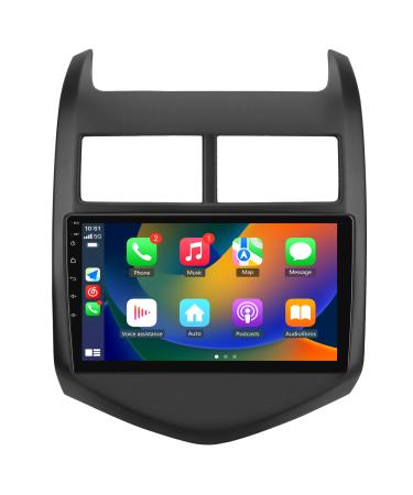 Andriod 12 Car Radio Stereo for Chevy Aveo Sonic 2011 2012 2013 2014 2015 with Wireless Carplay Android Auto 9 inch Touch Screen with SWC GPS DSP Bluetooth WiFi FM/RDS