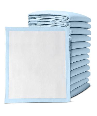 Disposable Incontinence Bed Pads 23" x 36", 15 Pack - Heavy Absorbent Chux Underpads with Fluff Core - Leak Proof Poly Backing, Non-Woven Top Sheet - Overnight Moisture and Odor Lock