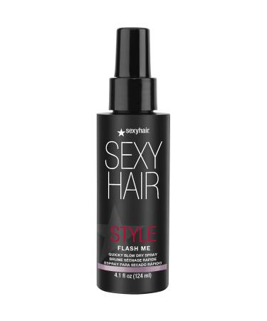 SexyHair Style Flash Me Quicky Blow Dry Spray | Heat Protection | Up to 50% Quicker Drying Time | All Hair Types Flash Me | 4.1 fl oz