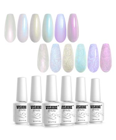 Vishine Transparent Jelly Pale Pink Gel Nail Polish, Sheer Light Pink Gel  Nail Polish Color UV LED Gel for French Manicure Nail Art 15ml Sheer Pink