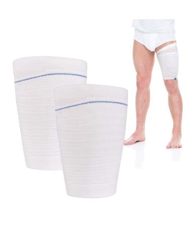 Catheter Leg Bag Holder 2 Count Fabric Catheter Sleeves Urine Leg Bag Holder - Urinary Drainage Bag Stay in Place Urine Bags for Legs Foley Catheter Bag Holder Strap for Men or Women Wheelchairs (M) Medium (Pack of 2)