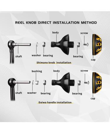 Power Knob Drill Fitment Compatible Handle Grip For Daiwa BG Penn