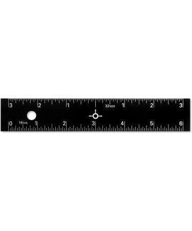 Alumicolor 15 Straight Edge Aluminum Ruler with Center-Finding