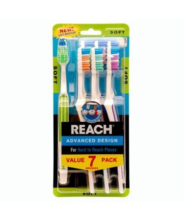 REACH Advanced Design Adult Toothbrush Soft 7 Count