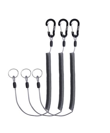 Booms Fishing FF3 7 PCS Fly Fishing Tools Kit, Fishing Knot Tool and Line  Clipper Retractor, Magnetic Net Release with Lanyard, Fly Fishing Tippet  Spool Holder, Hook Remover Forceps Black