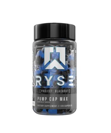 Ryse Project: Blackout Pump Cap Max | Stimulant Free Pump Formula | Betaine Nitrates & Citrulline Peptides for Max Muscular Blood Flow | 120 Capsules