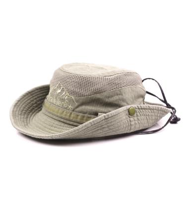 Unisex 100% Cotton Bucket Hat Fishing Camping Safari Boonie Sun Brim Summer  Cap