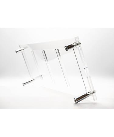 3 Tier Clear Acrylic Trading Card Display Case, Wall Mounted