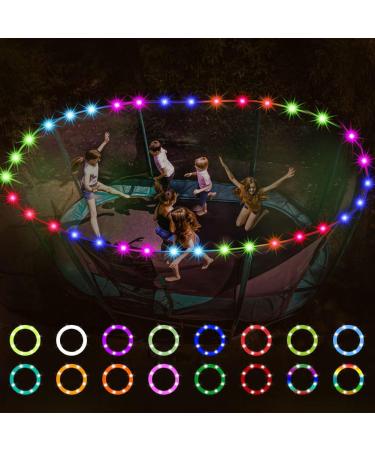 LED Trampoline Lights 32.8ft 120 Led, Remote Control Trampoline Rim LED  Light 16 Color Changing 8 Modes, Waterproof Led Wire Light Trampoline  Accessories, Bright to Play at Night Outdoors 12ft