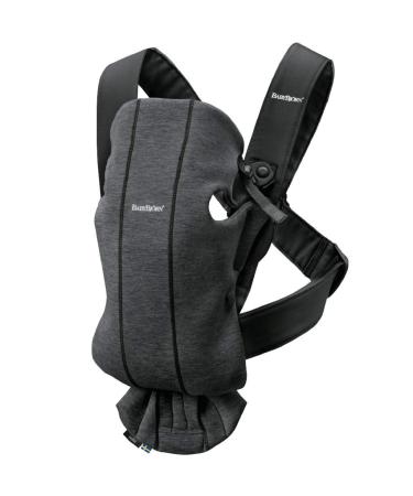 BabyBjörn Baby Carrier One, Cotton, Black, One Size (098023US)