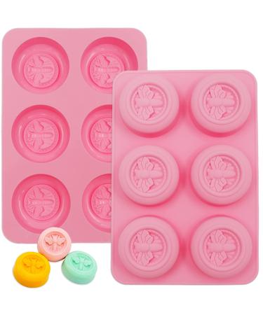 Sakolla 3 Pack Flower Soap Molds Silicone 12 Cavities Different Flower  Shapes Silicone Molds for Soap