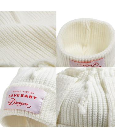Knit Beanie Hats Cute Bunny Long Ears Funny Hat Fluffy Winter Cap